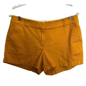 J.Crew Minimalist Shorts Womens  Size 8 Mustard Yellow